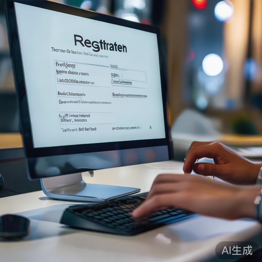 在注册页面，用户需按要求填写真实有效的资料，包括：